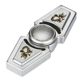 Do Dower EDC Hand Spinner with Two Spins Butterfly Pattern Finger Spinner