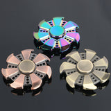 Multicolor circular Tri Hand Spinner Zinc