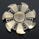 Multicolor circular Tri Hand Spinner Zinc